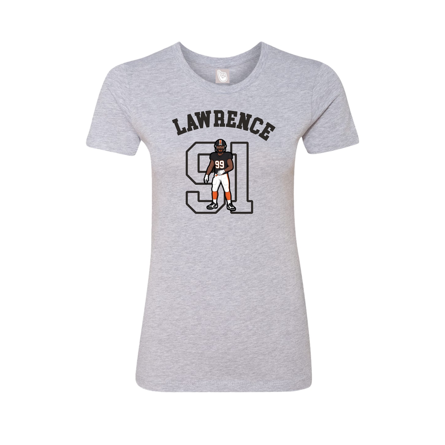 Fitted Women's Tee — Shirsey Arch in Grey