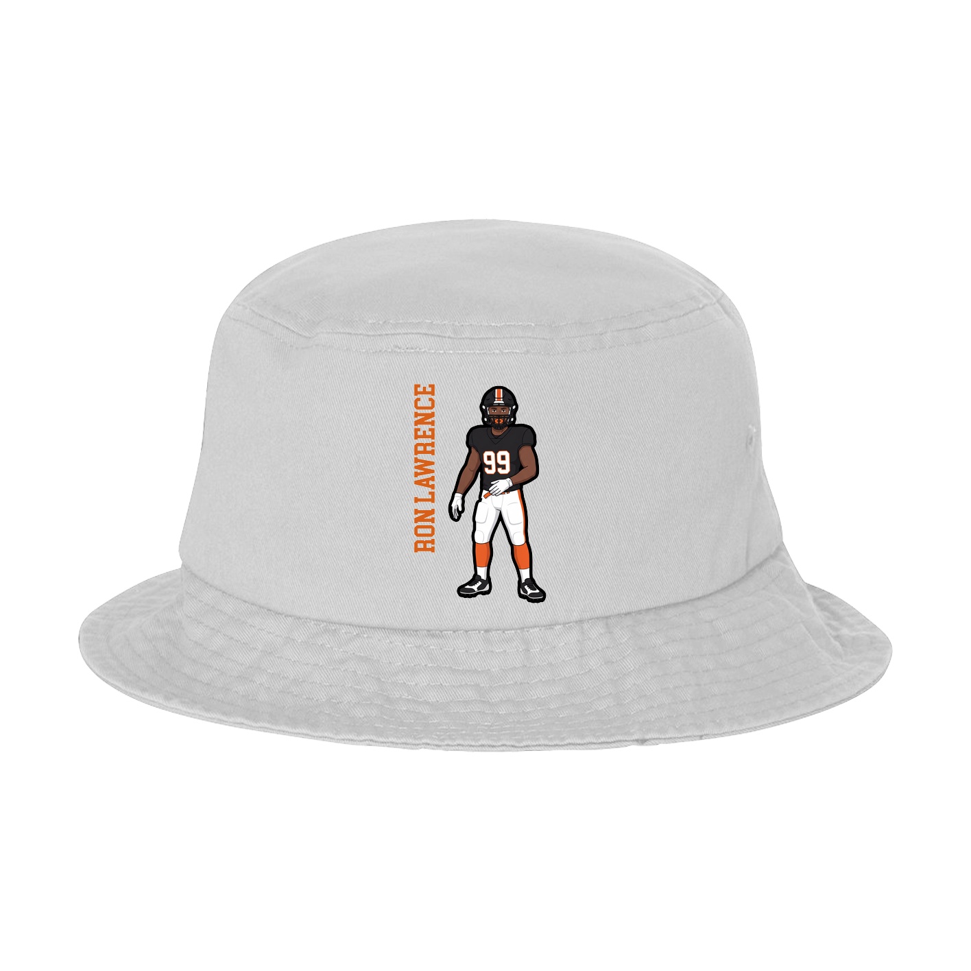 Bucket Cap — Name Vertical in White