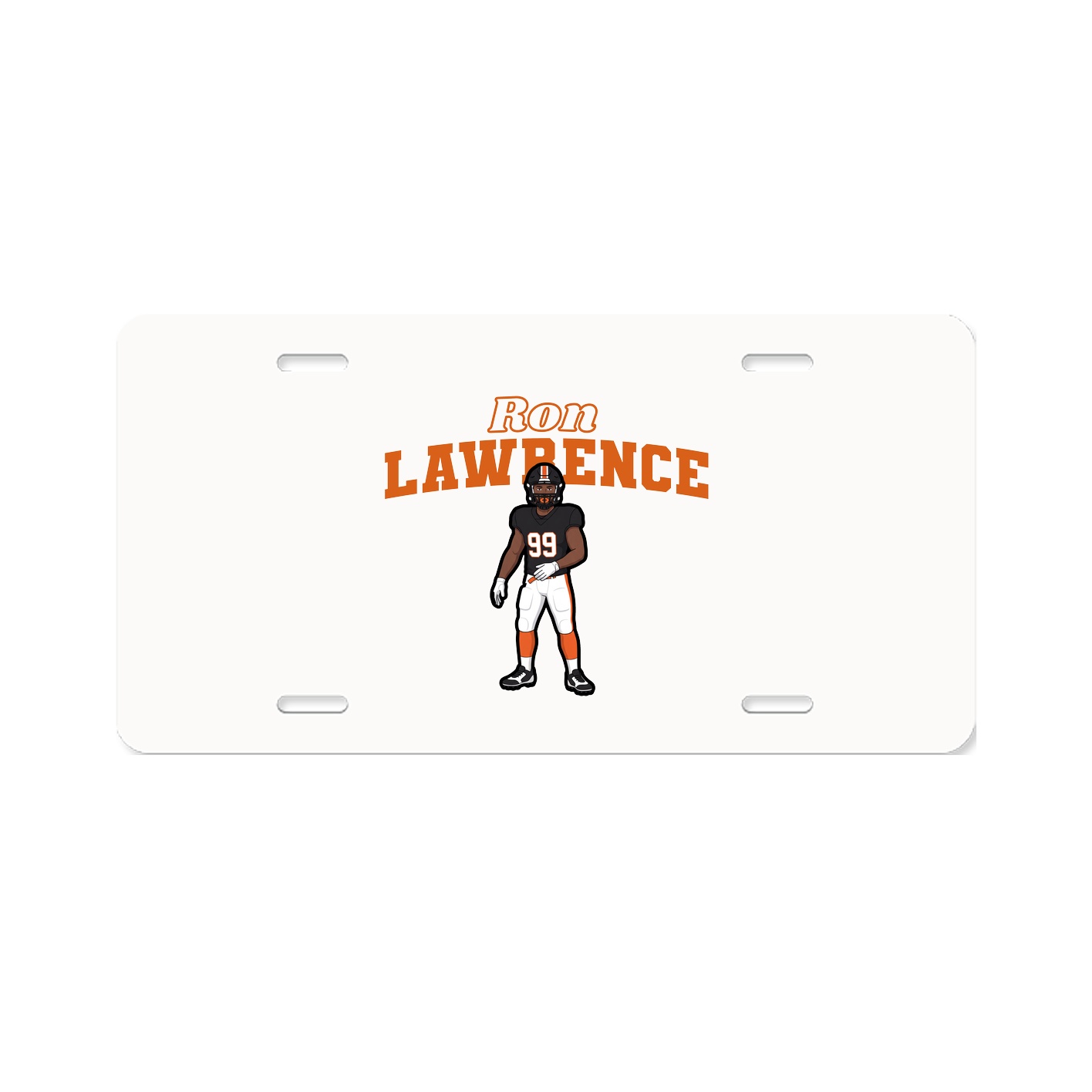 License Plate — Name Arch in Classic