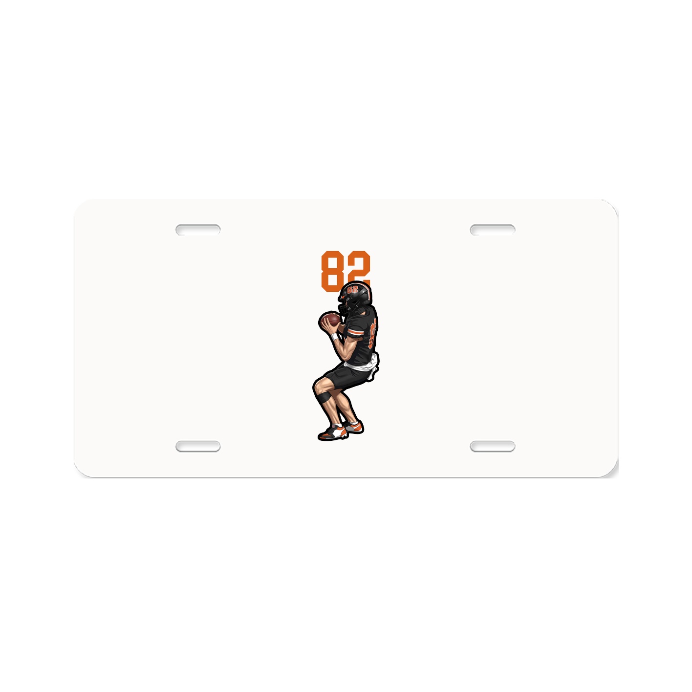 License Plate — Number Top in Classic