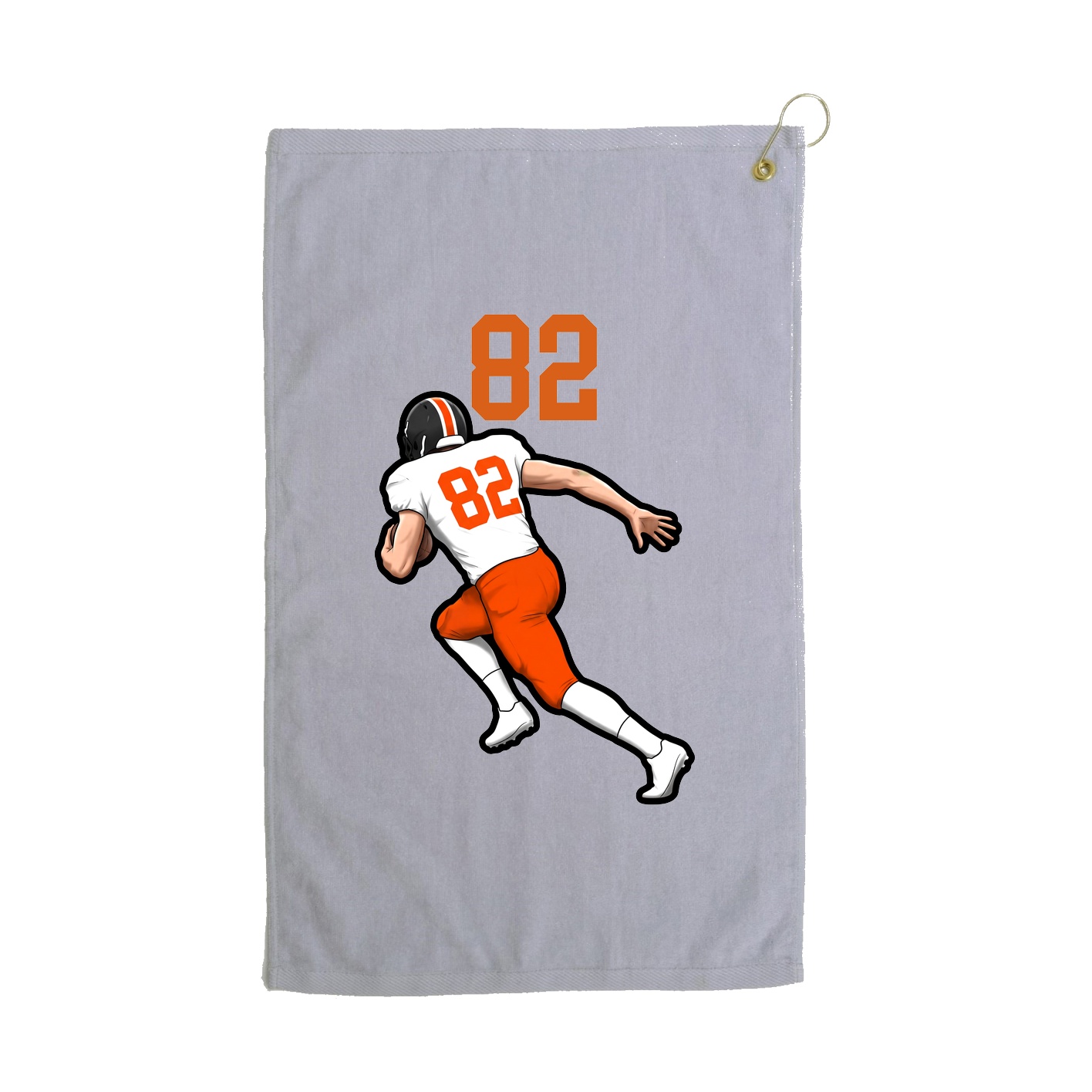 Golf Towel — Number Top in Grey