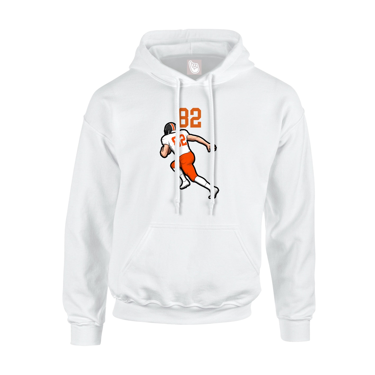 Hoodie — Number Top in White
