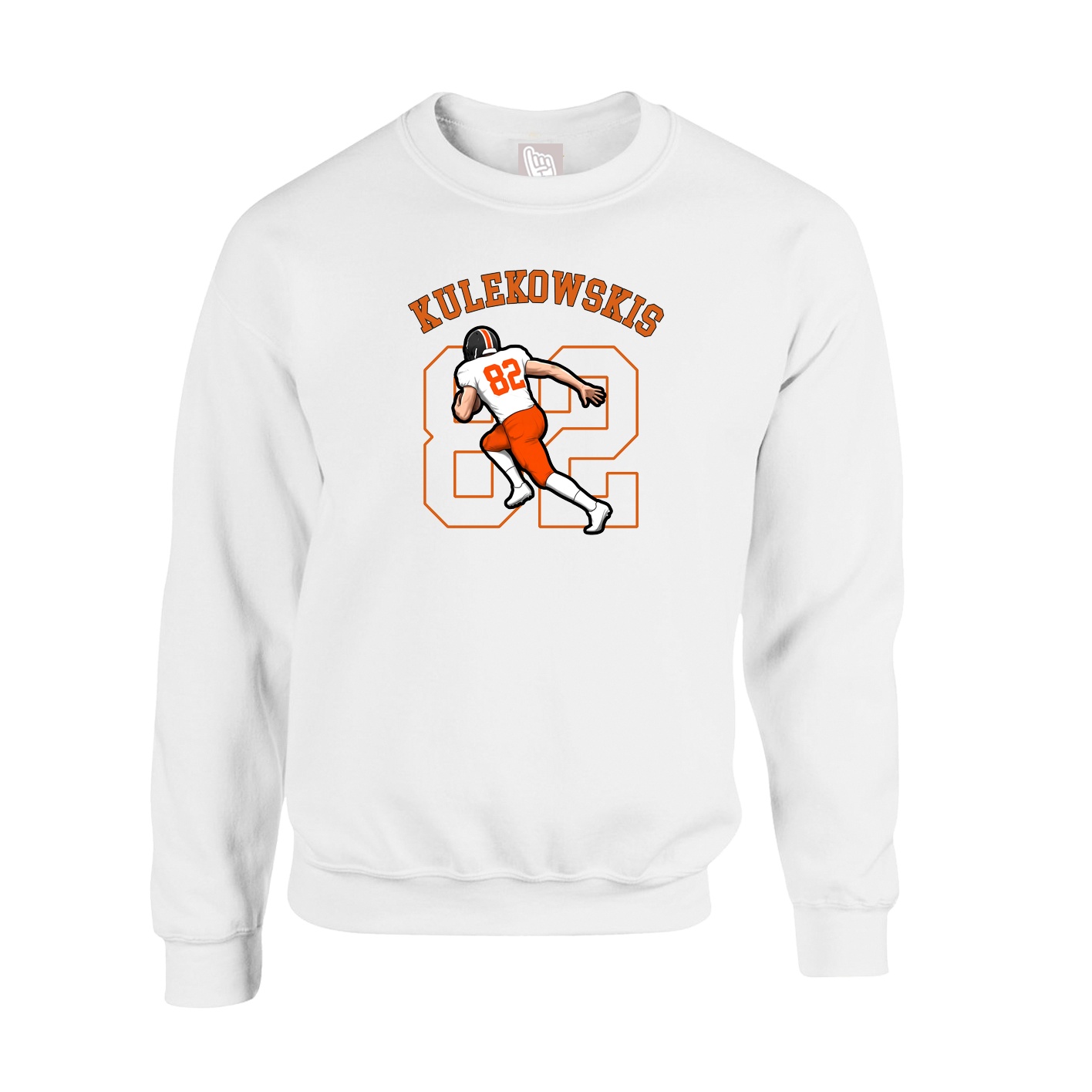 Fleece Crew — Shirsey Arch in White