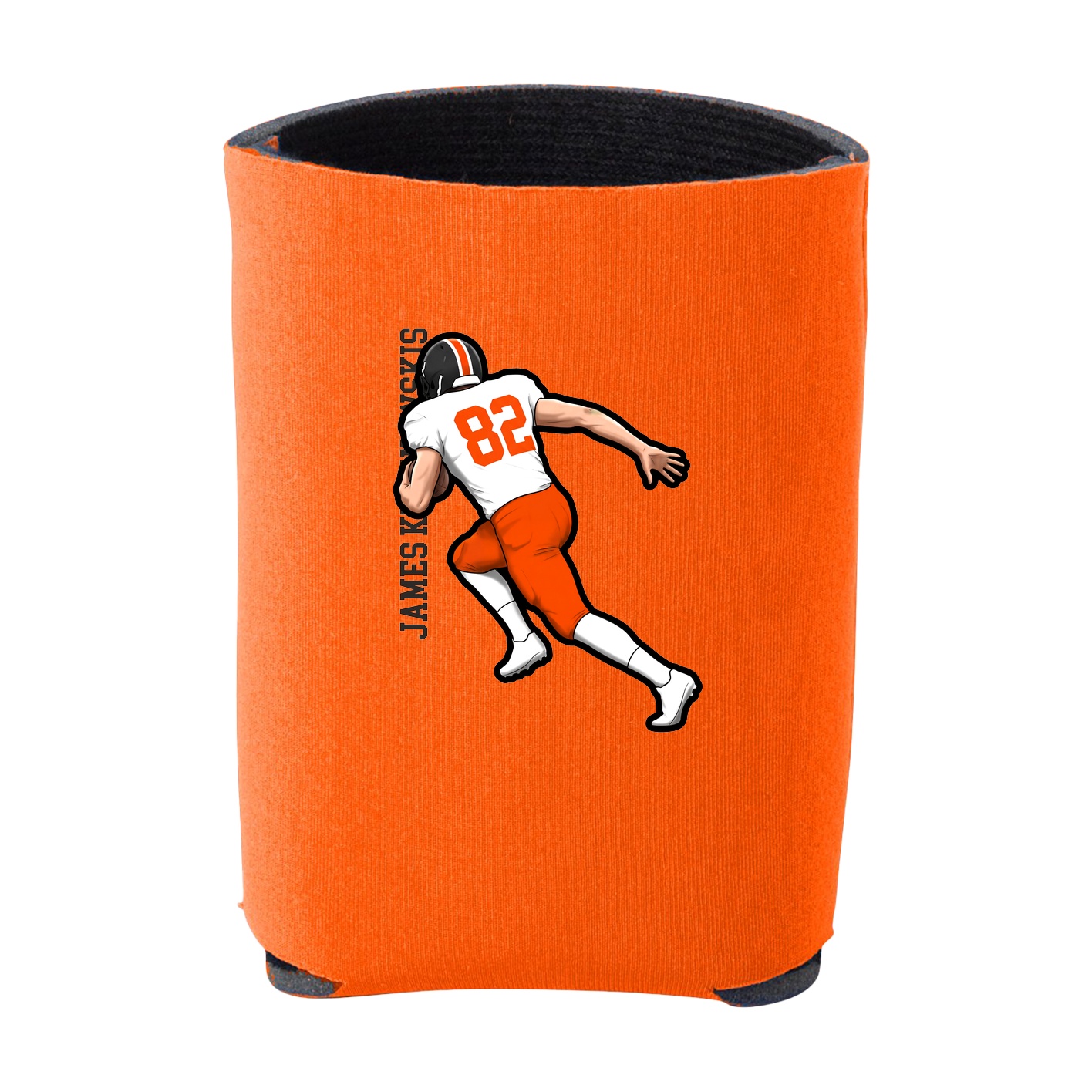 Can Holder — Name Vertical in Orange