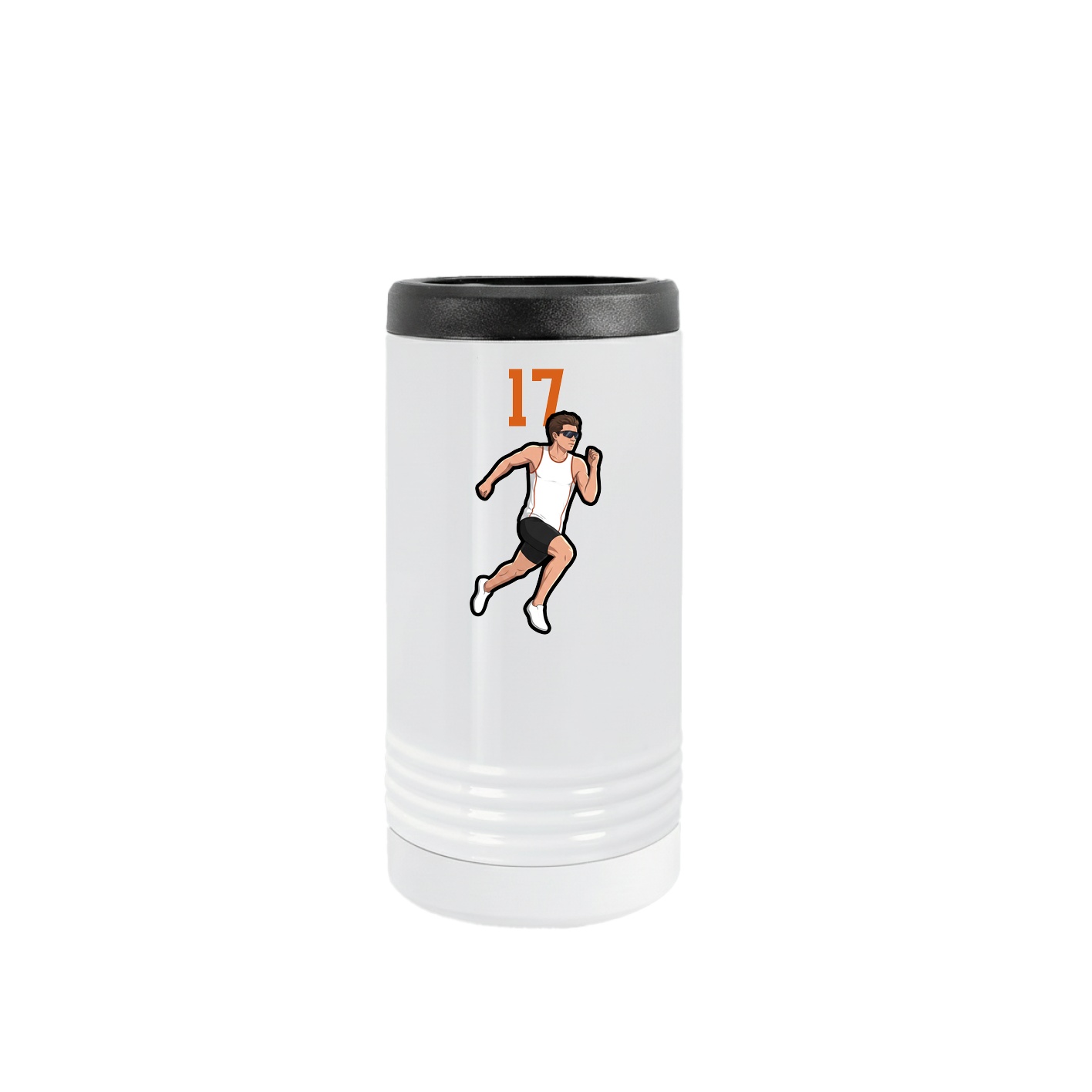 Slim Beverage Holder — Number Top in White