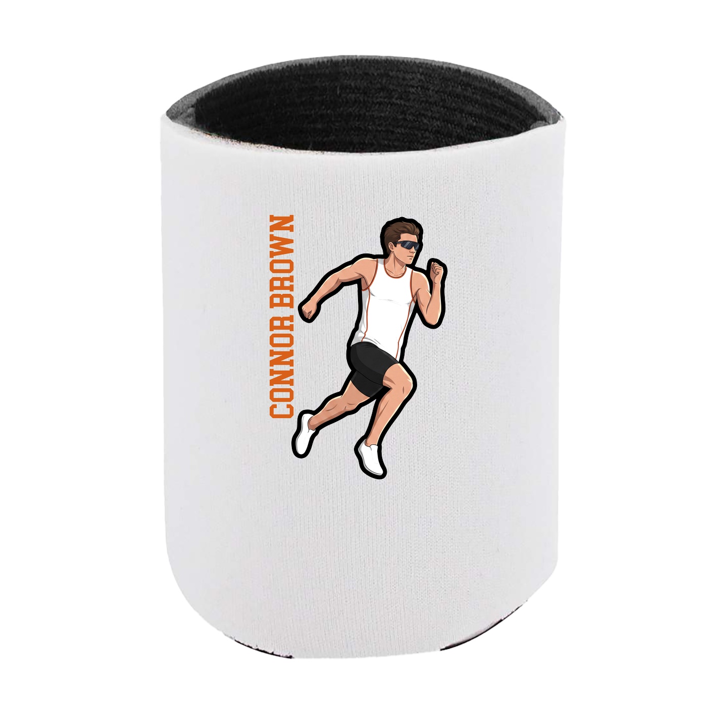Can Holder — Name Vertical in White