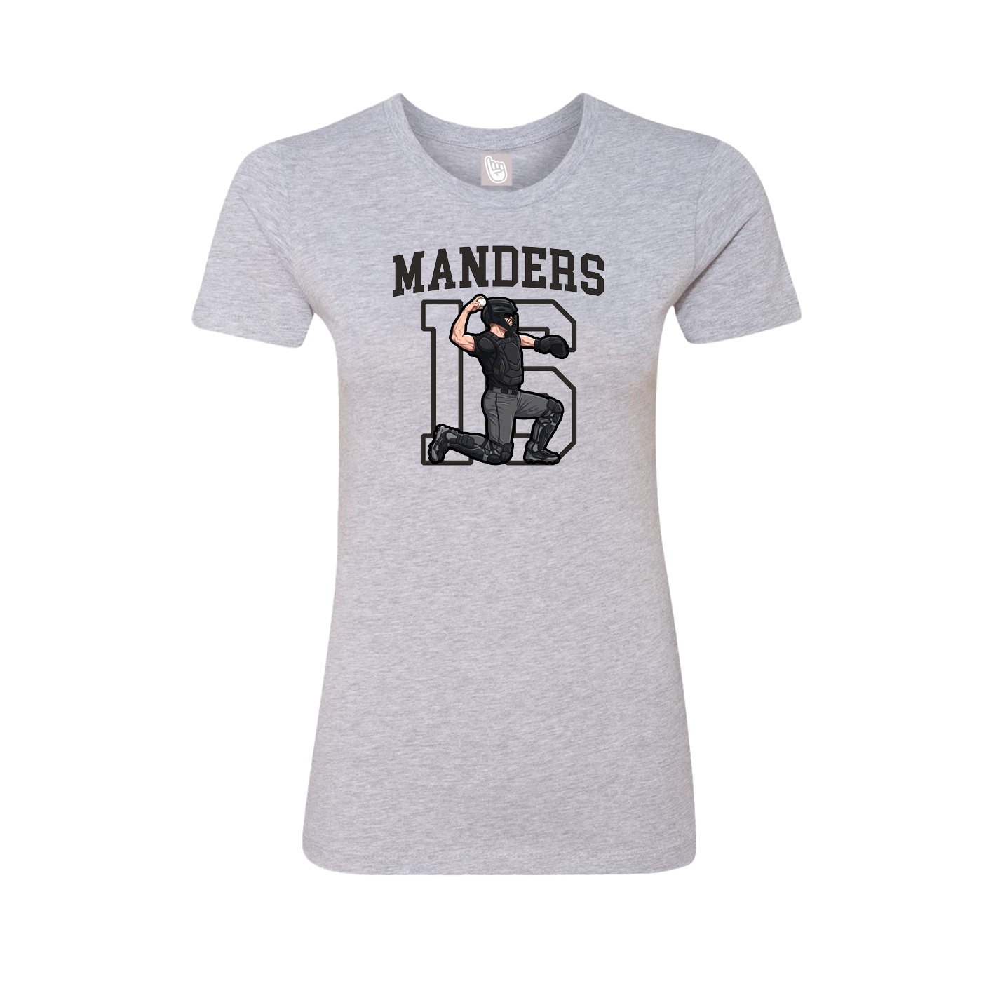 Fitted Women's Tee — Shirsey in Grey