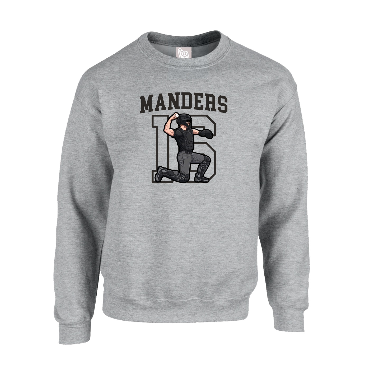 Fleece Crew — Shirsey in Grey