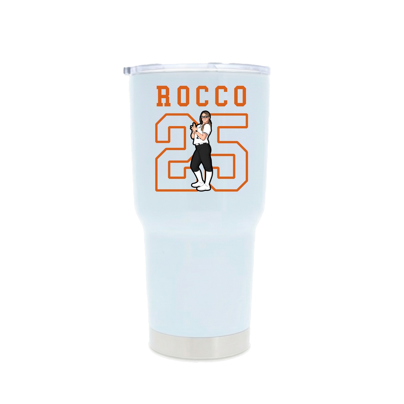 30oz Stainless Steel Tumbler — Shirsey in White