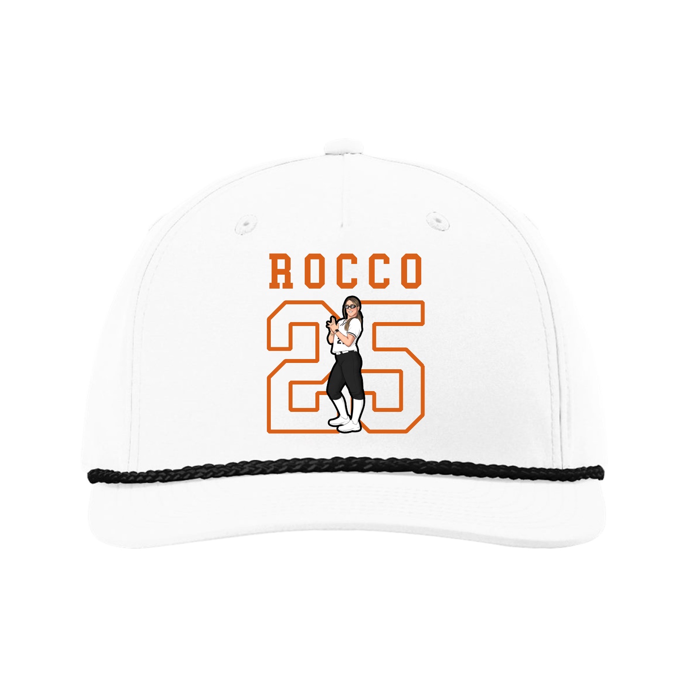 Five-Panel Classic Rope Cap — Shirsey in White