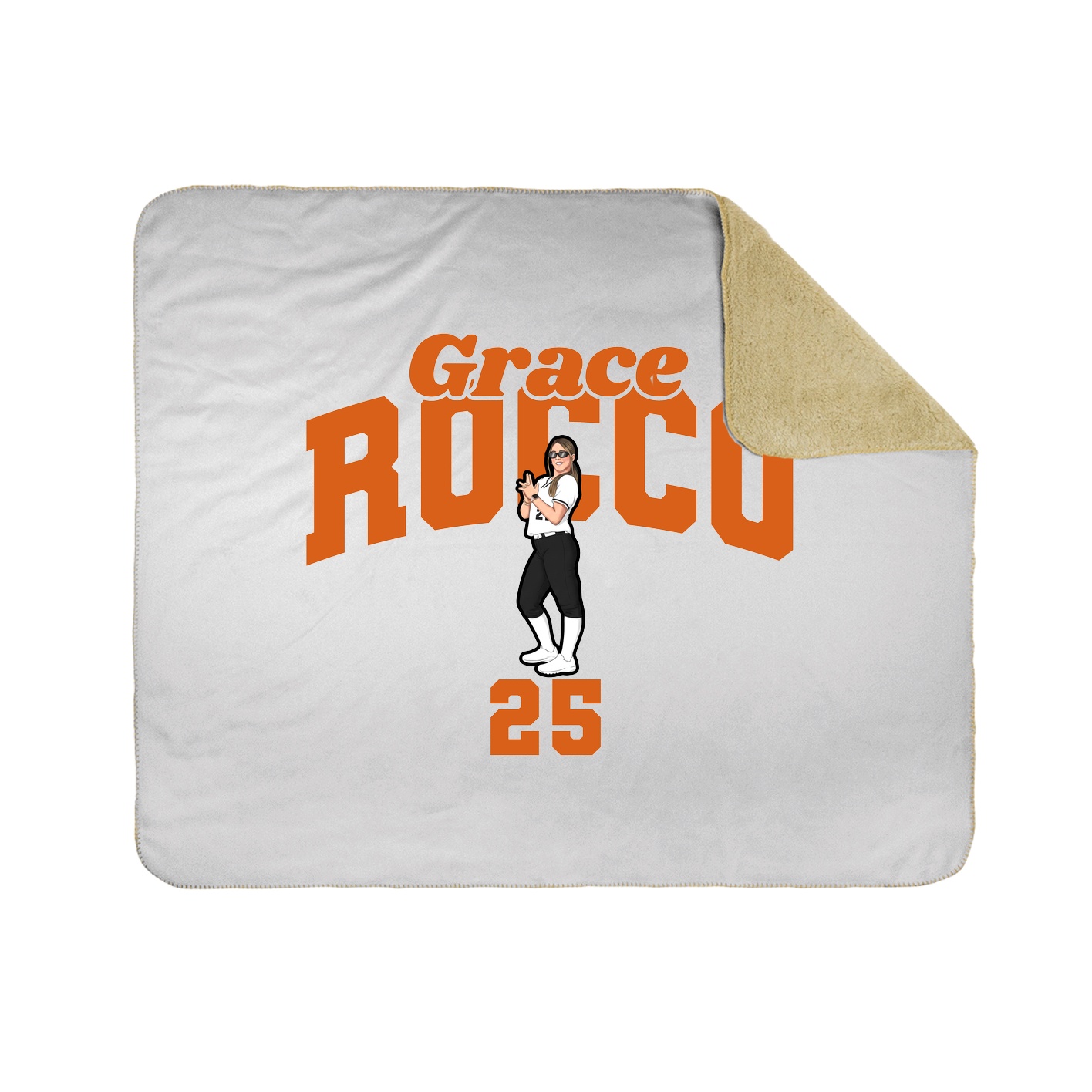 Throw Blanket — Signature Arch in White