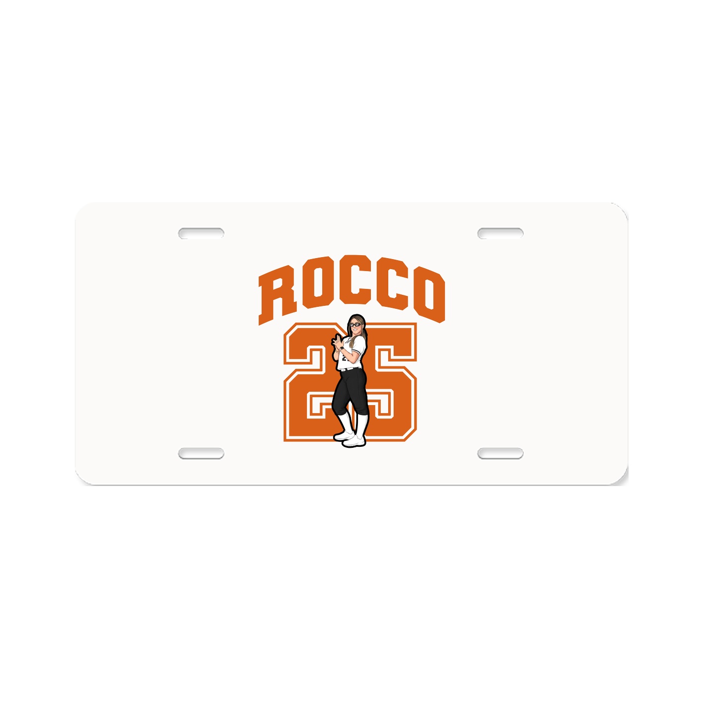 License Plate — Number in Classic