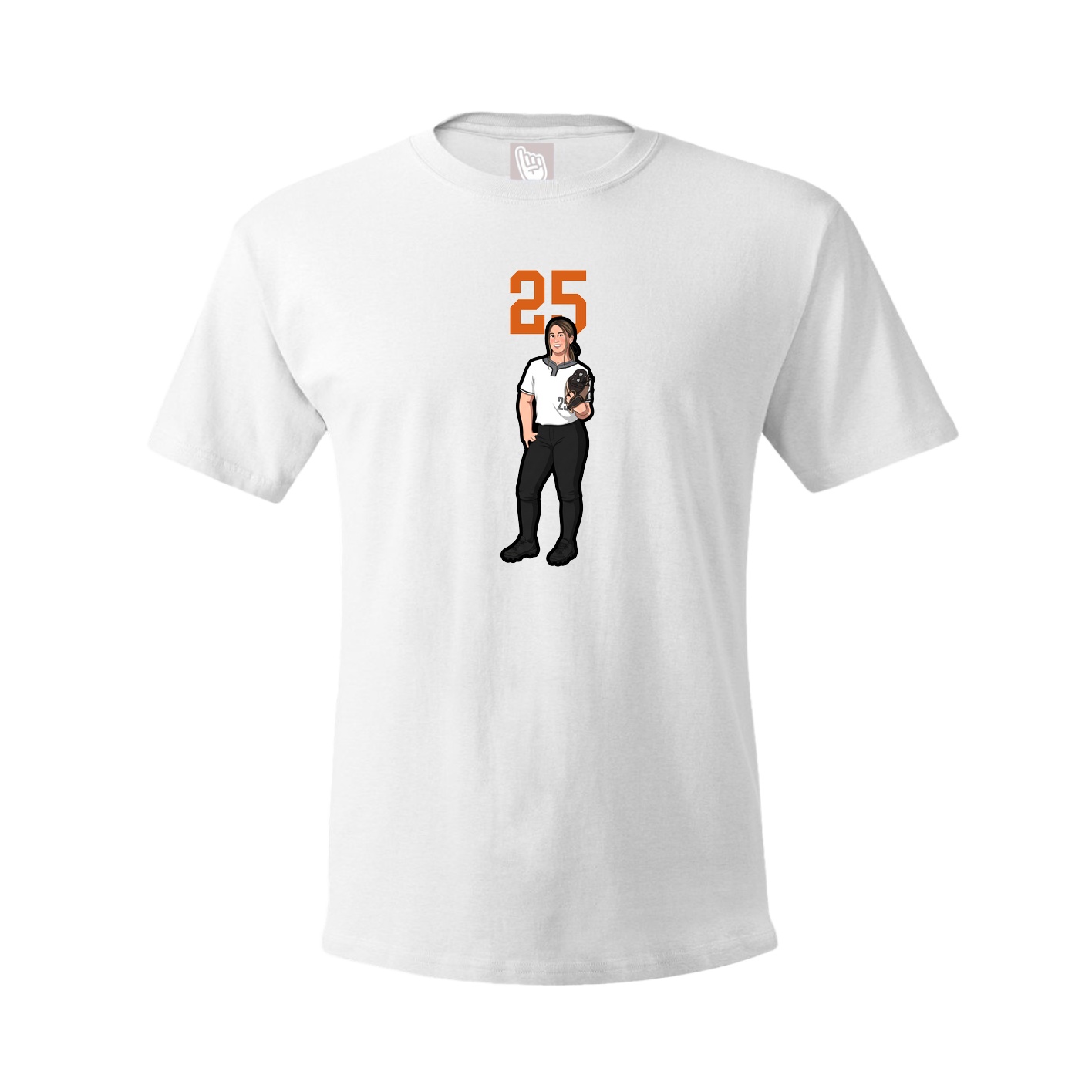 Tee — Number Top in White