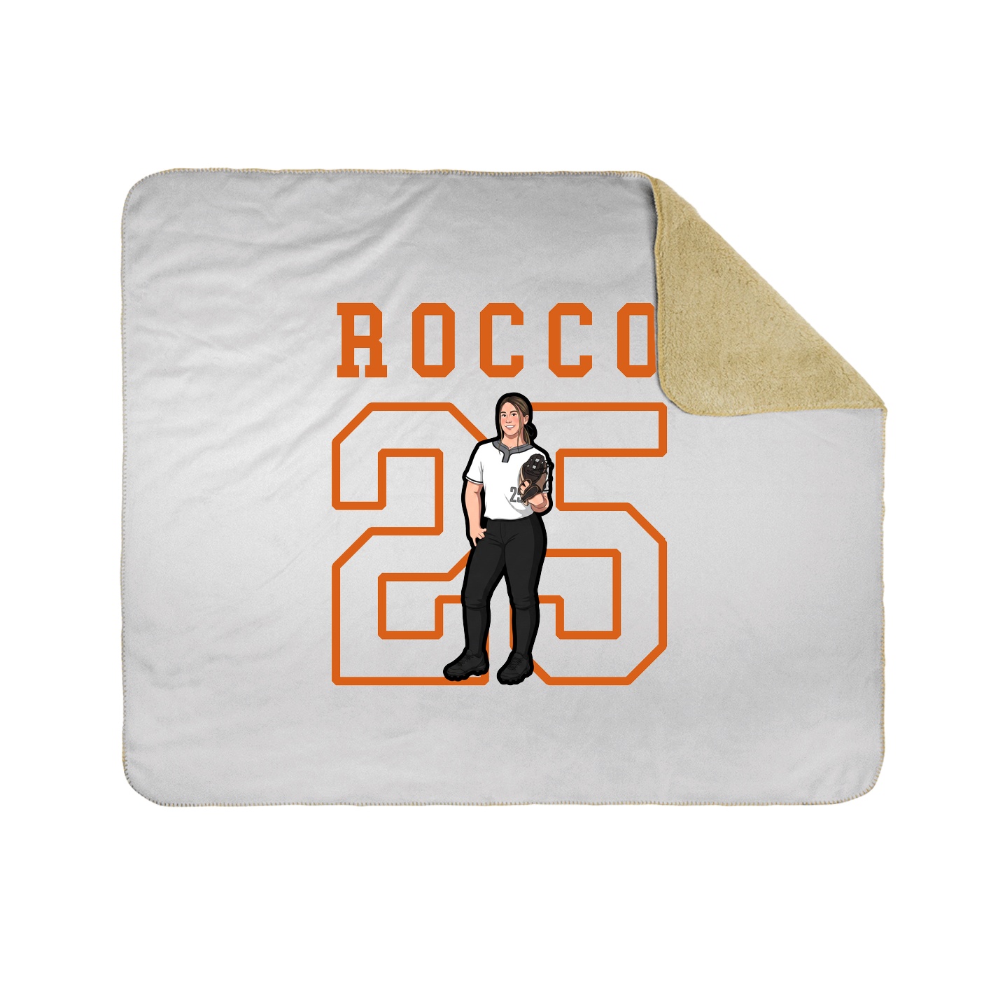 Throw Blanket — Shirsey in White