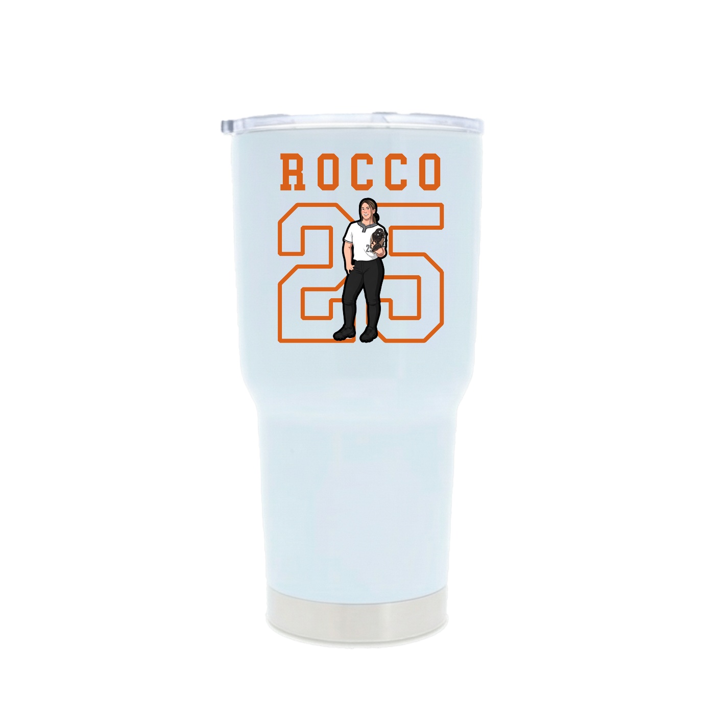 30oz Stainless Steel Tumbler — Shirsey in White
