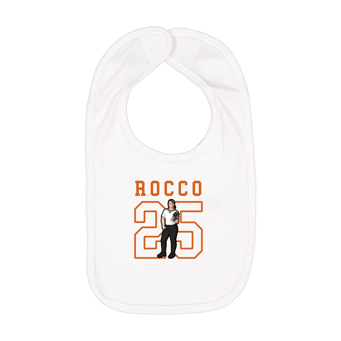 Infant Bib — Shirsey in White