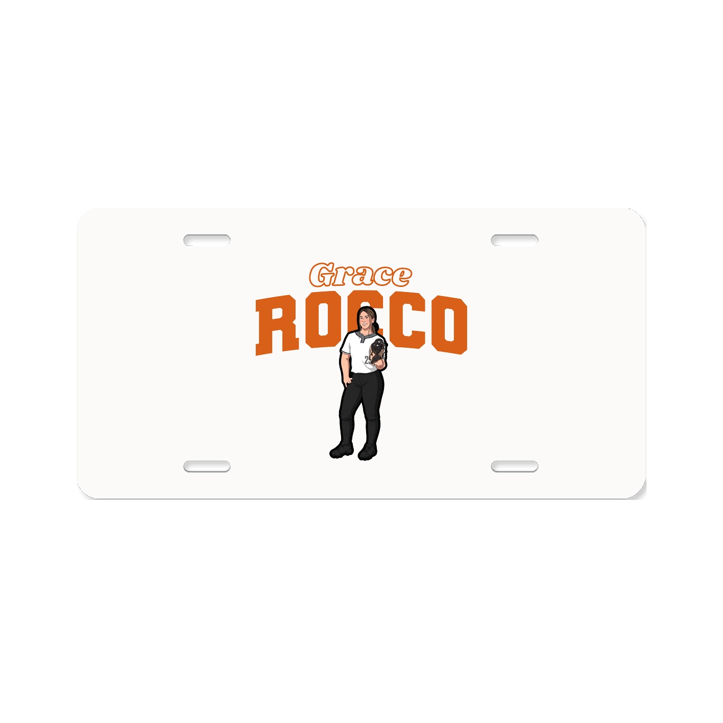 License Plate — Name Arch in Classic