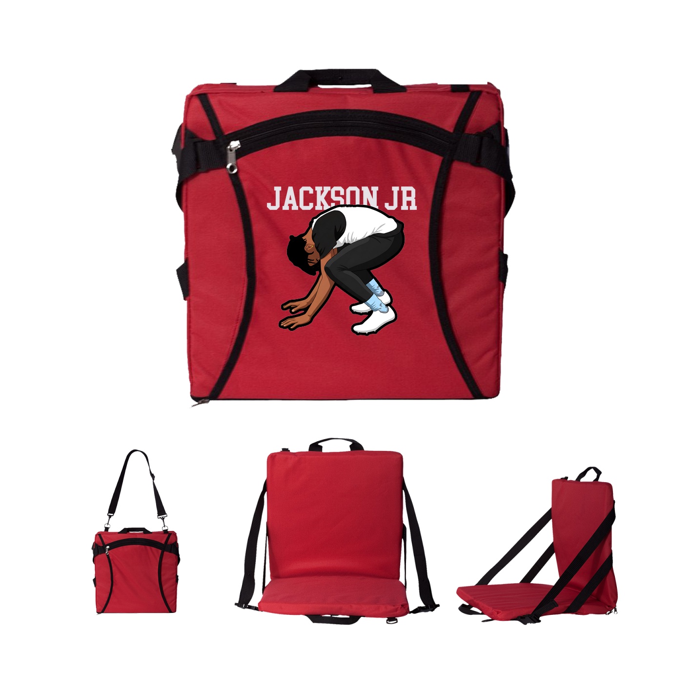 Folding Stadium Seat — Shirsey in Red