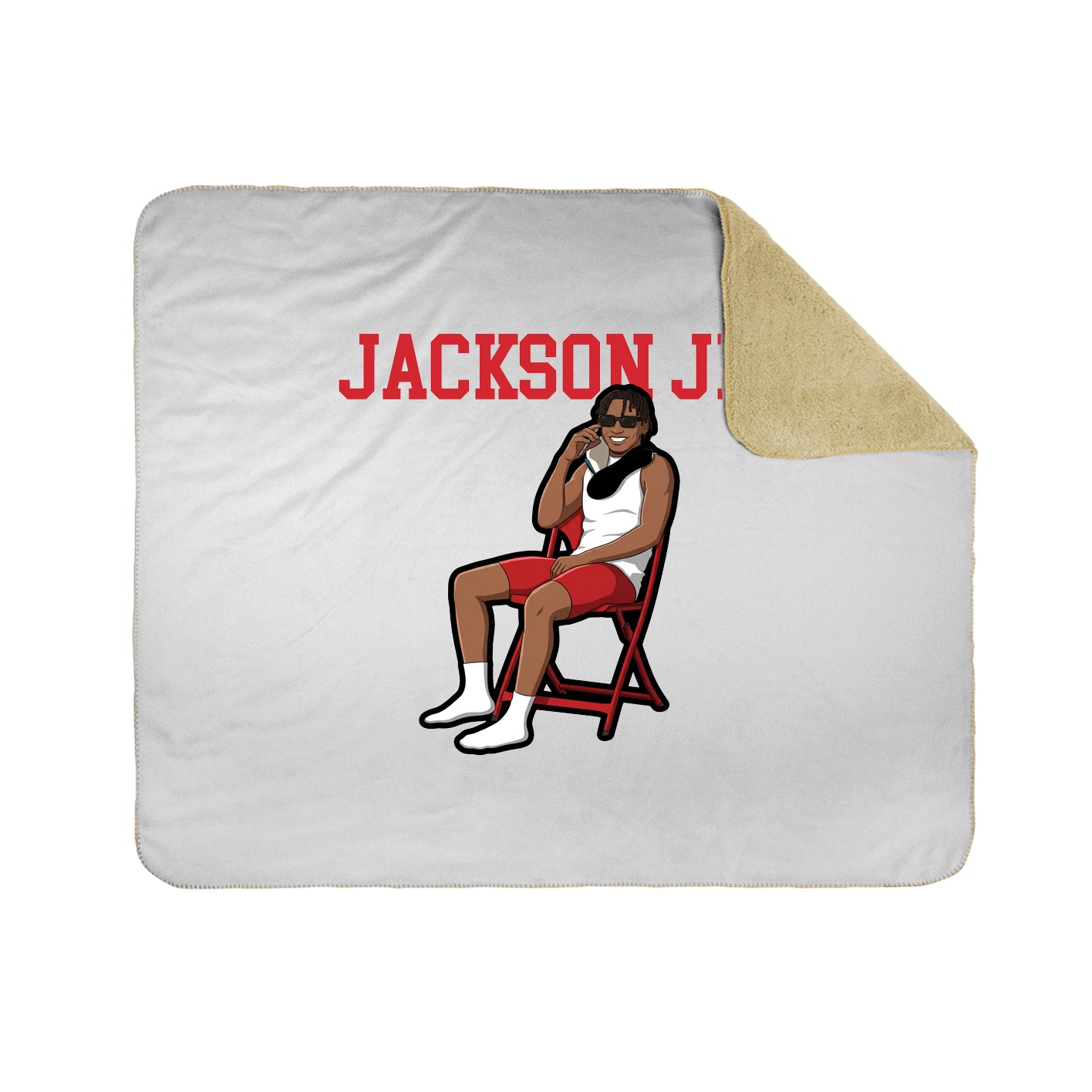 Throw Blanket — Shirsey in White