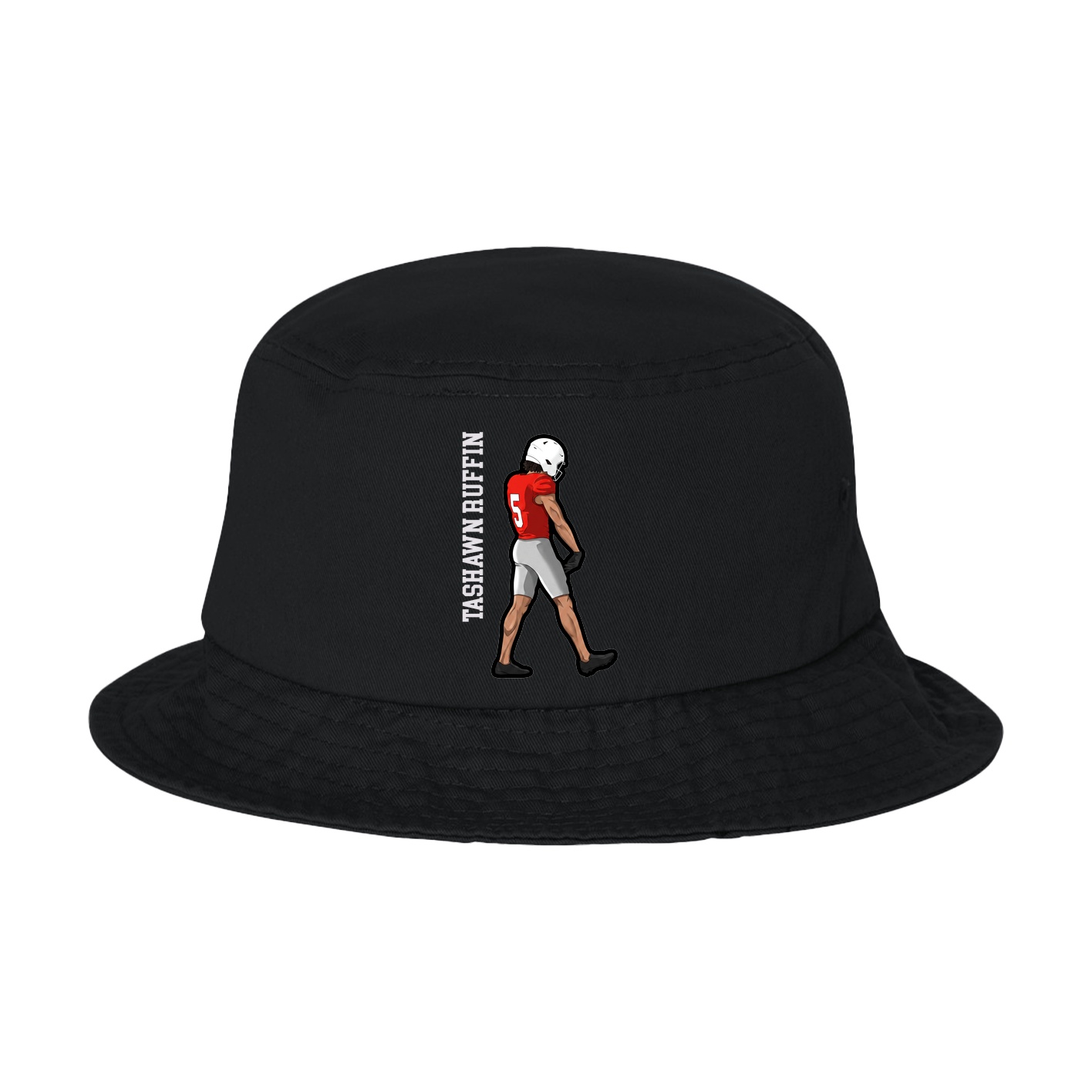 Bucket Cap — Name Vertical in Black
