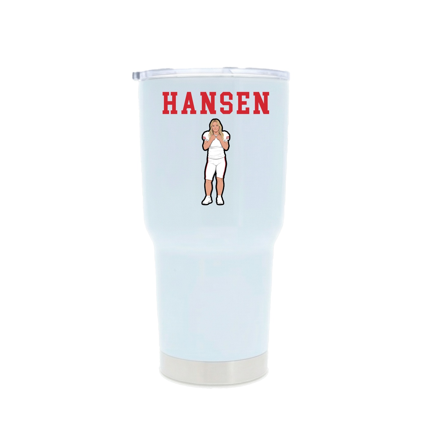 30oz Stainless Steel Tumbler — Shirsey in White