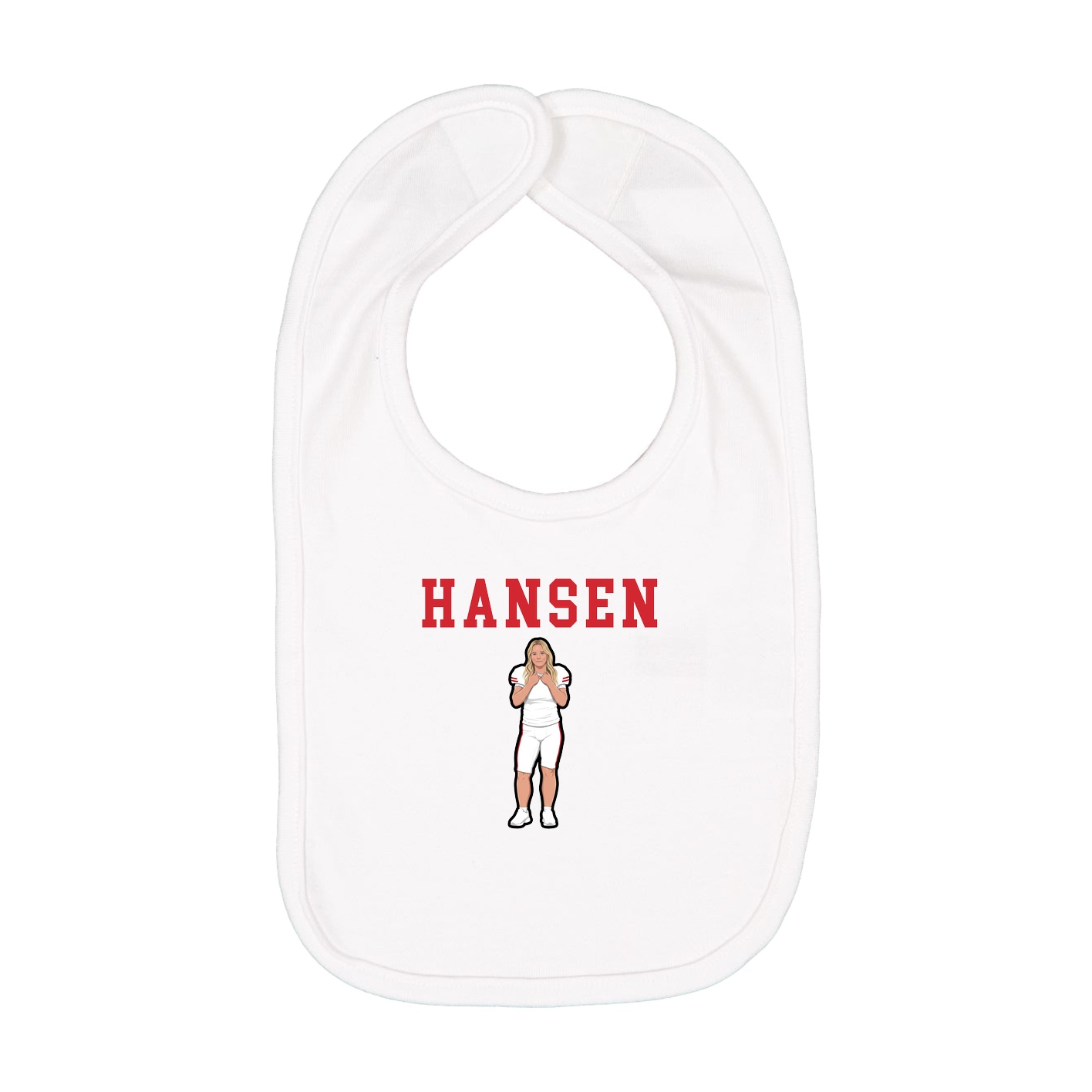 Infant Bib — Shirsey in White