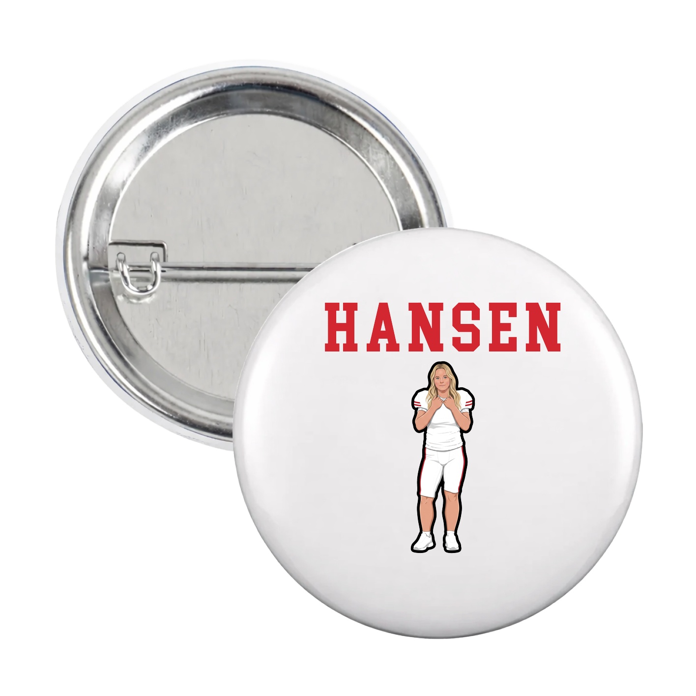 Game Day Button — Shirsey in White