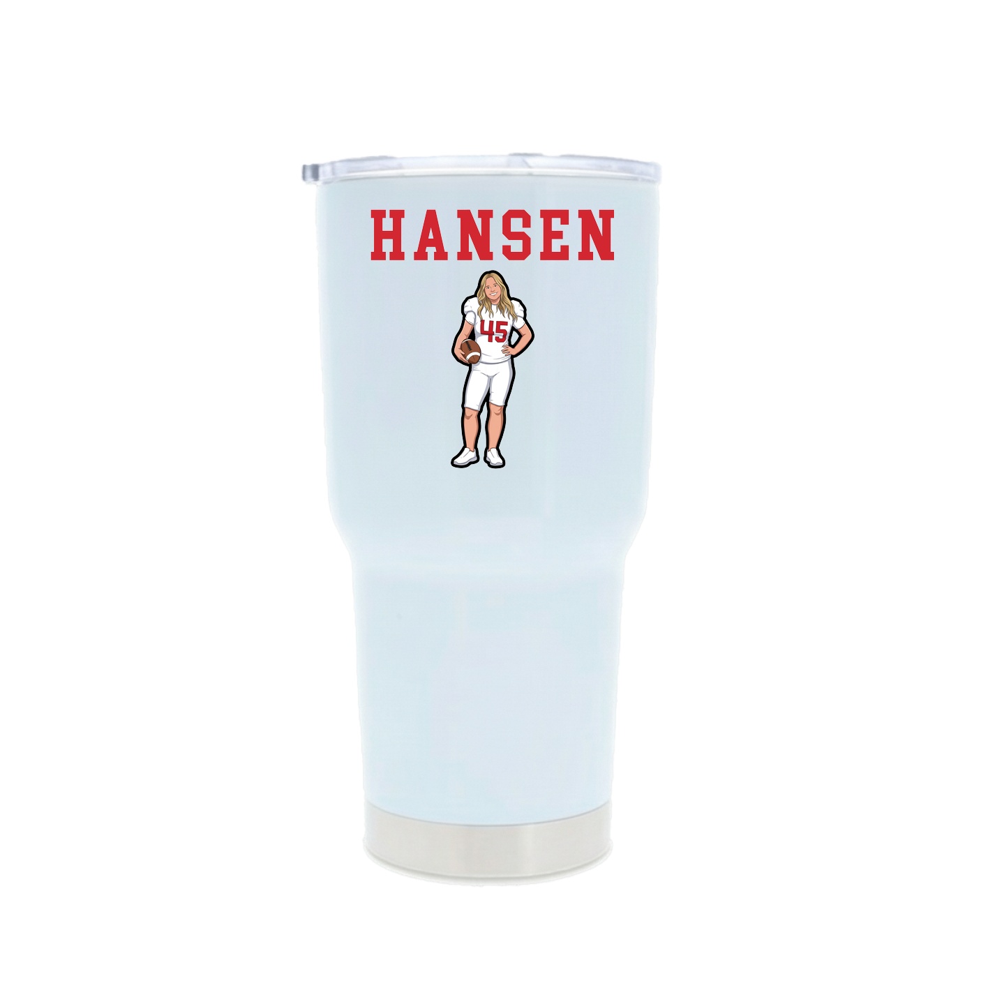 30oz Stainless Steel Tumbler — Shirsey in White