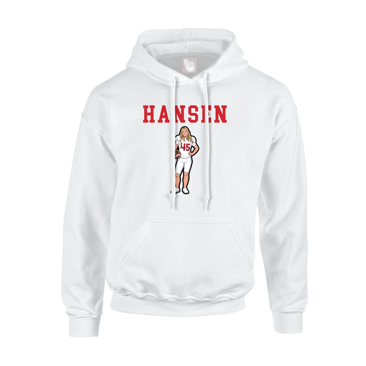 Hoodie — Shirsey in White