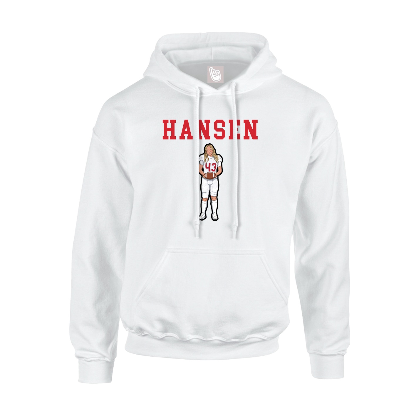 Youth Hoodie — Shirsey in White