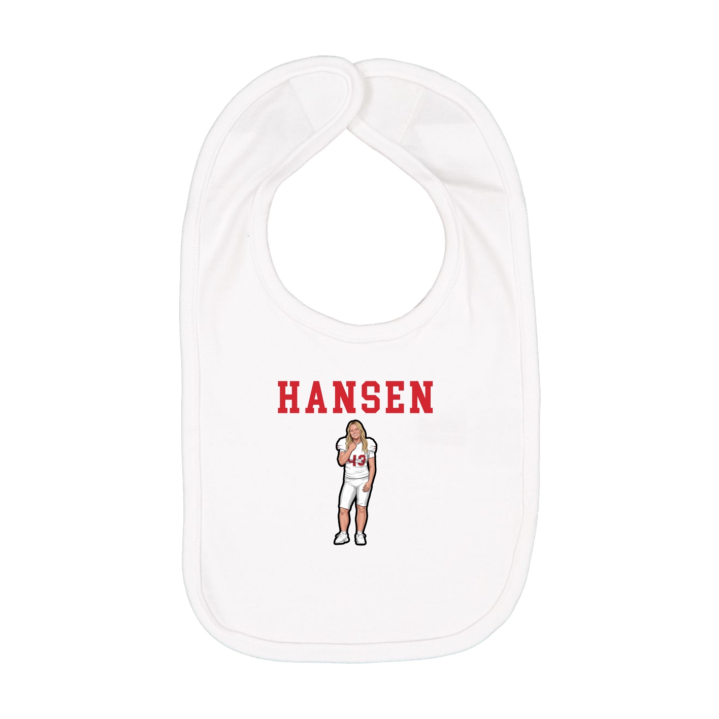 Infant Bib — Shirsey in White