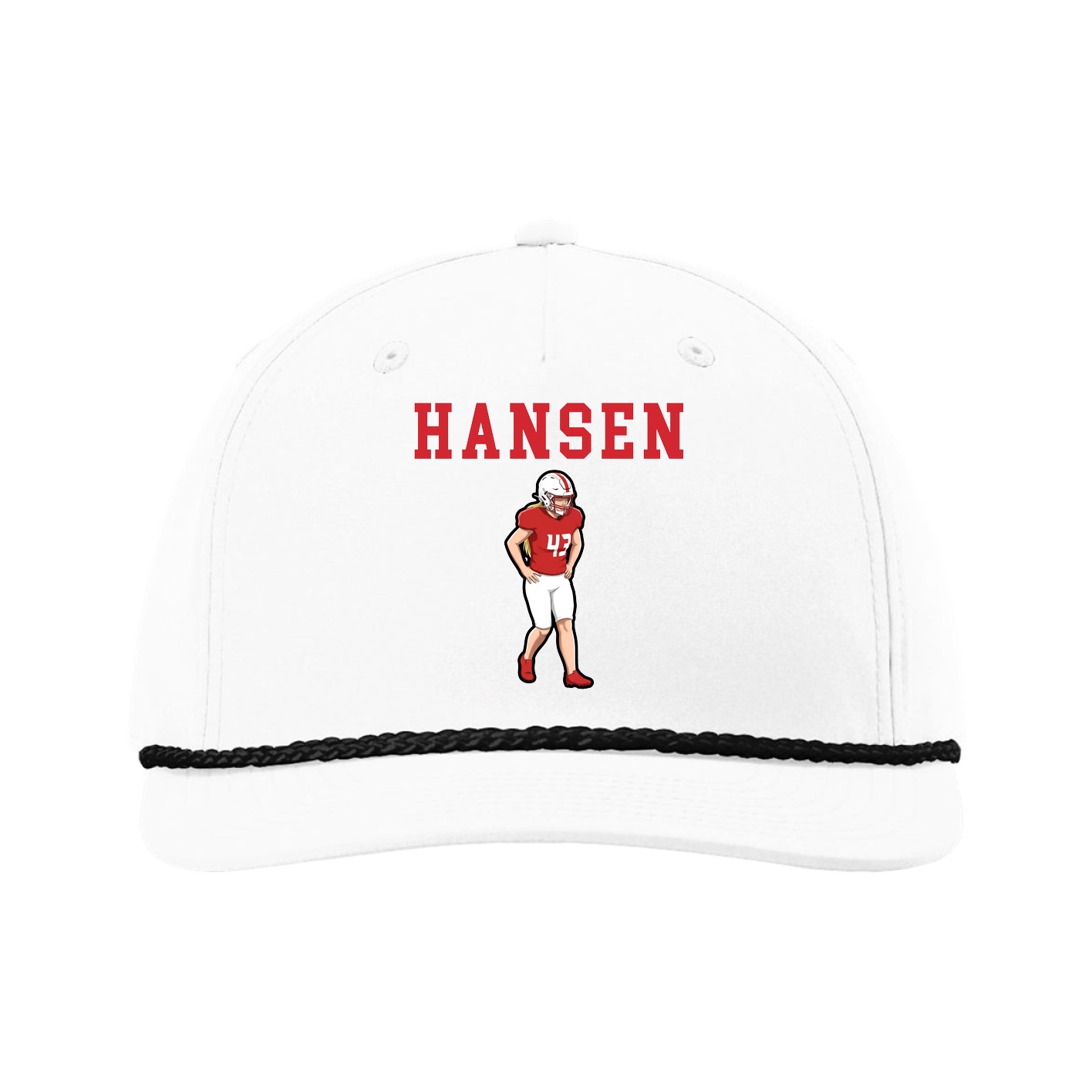 Five-Panel Classic Rope Cap — Shirsey in White