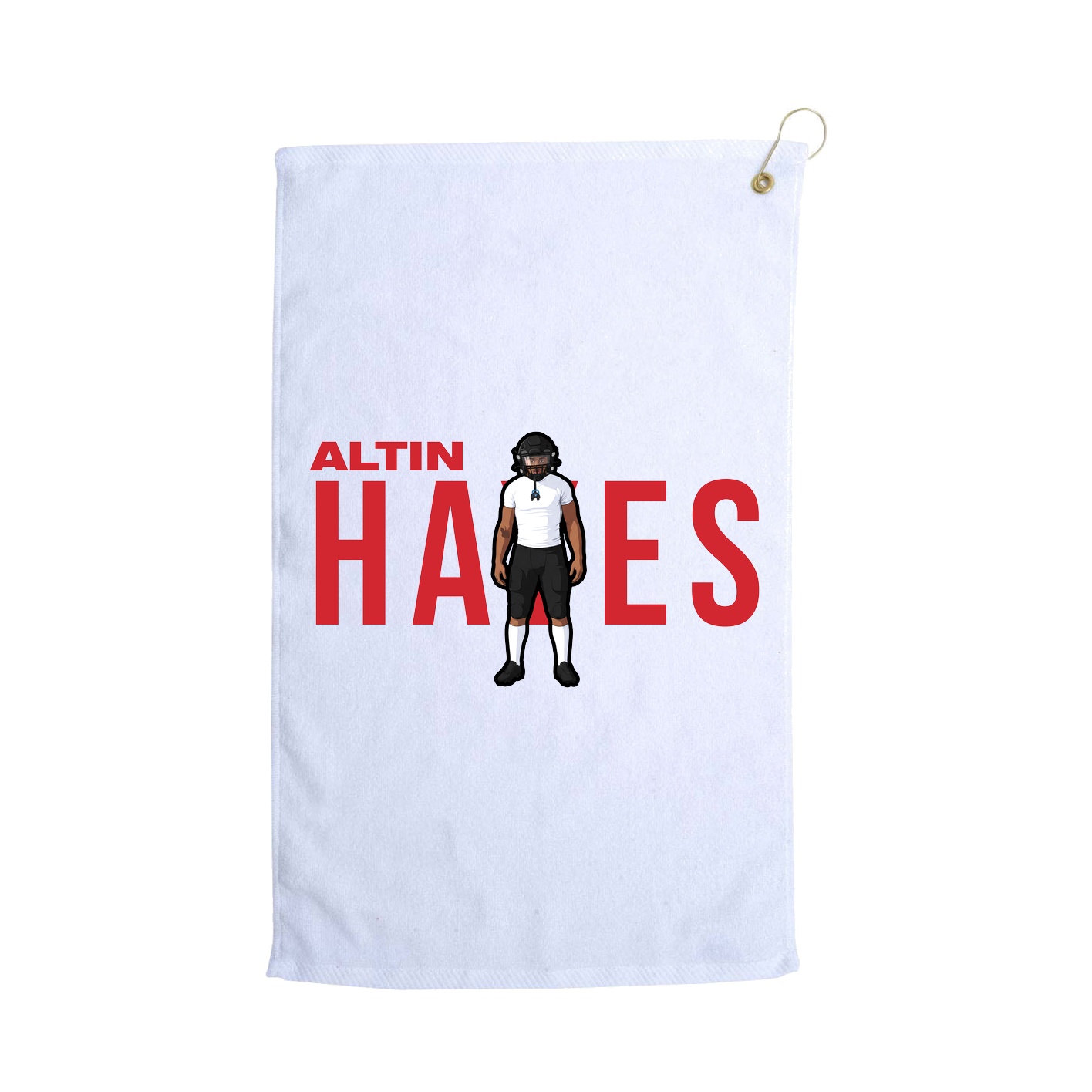 Golf Towel — Player Name in White