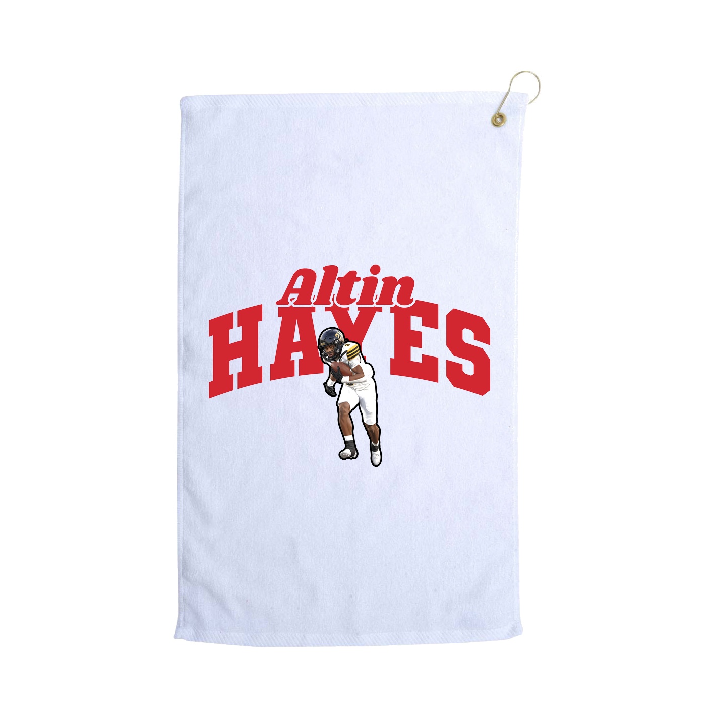 Golf Towel — Signature Arch in White