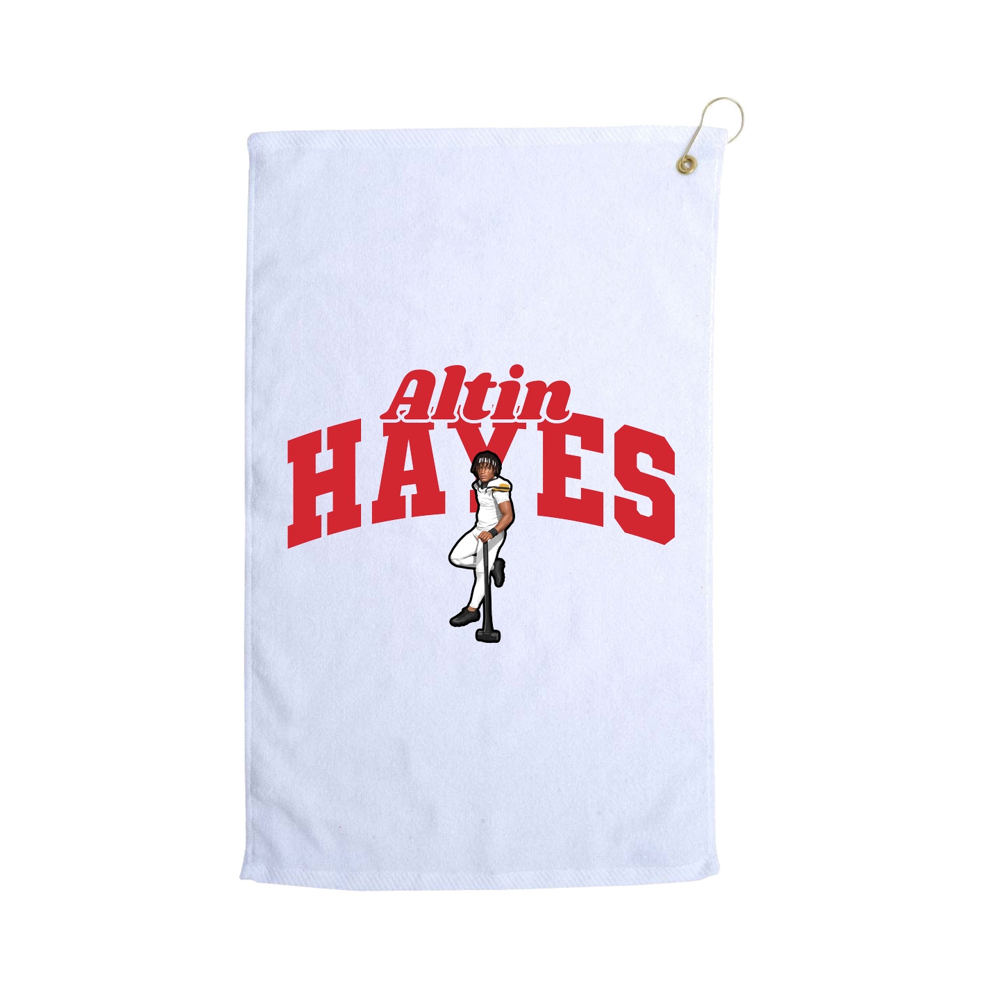 Golf Towel — Signature Arch in White