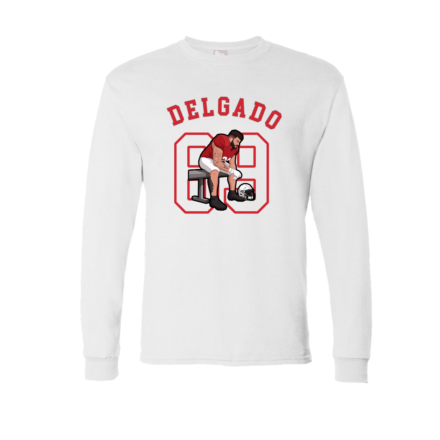 Long Sleeve Tee — Shirsey Arch in White