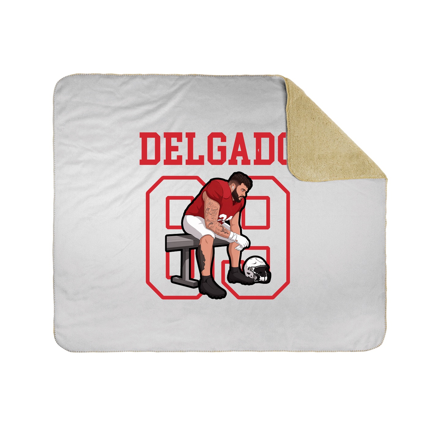 Throw Blanket — Shirsey in White