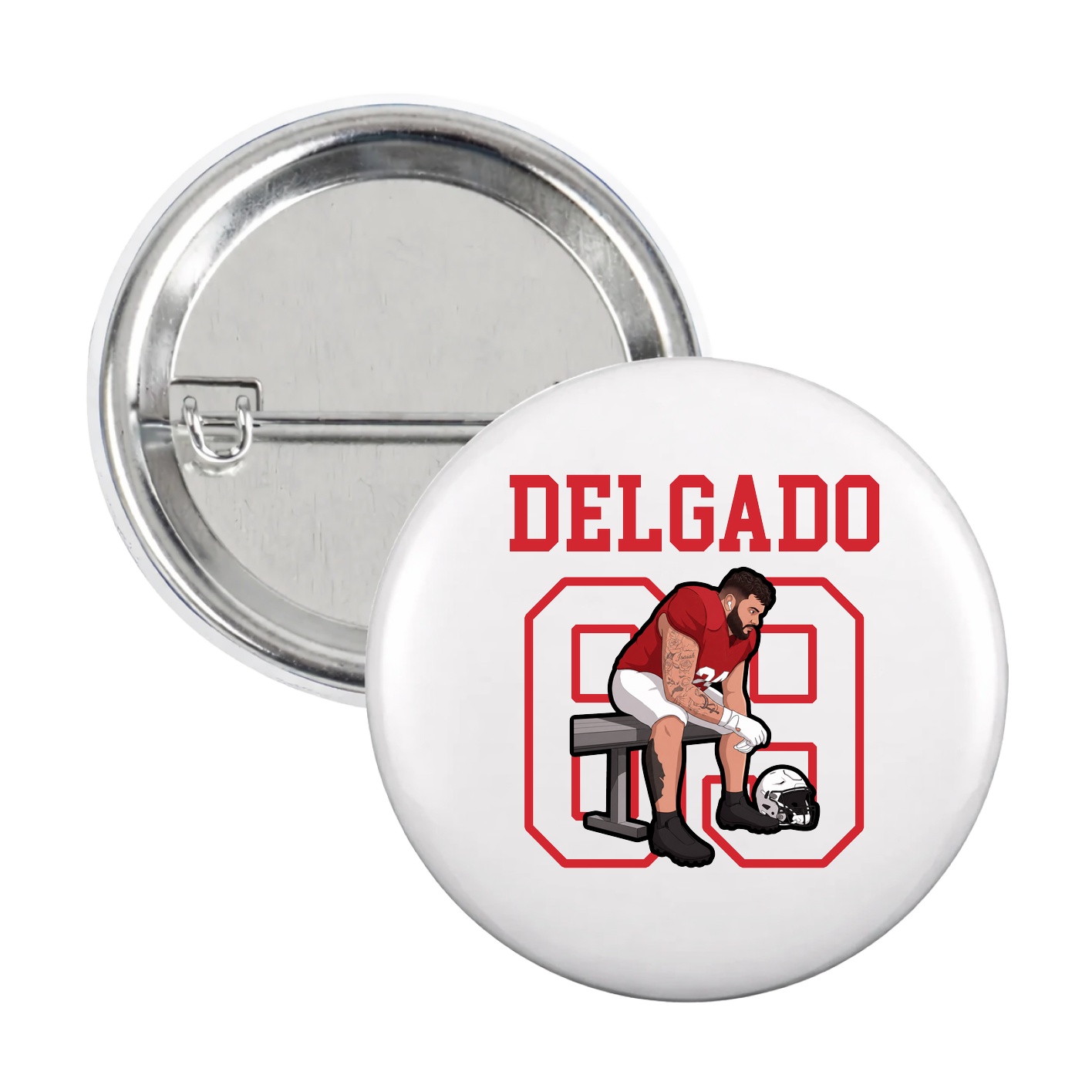 Game Day Button — Shirsey in White
