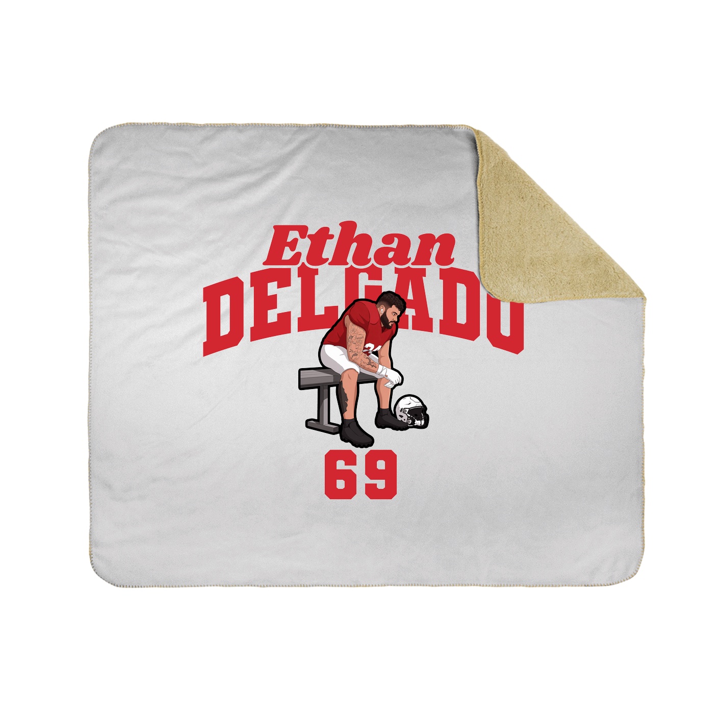 Throw Blanket — Signature Arch in White
