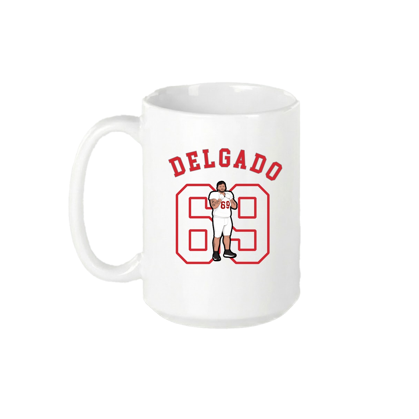15oz Coffee Mug — Shirsey Arch in White