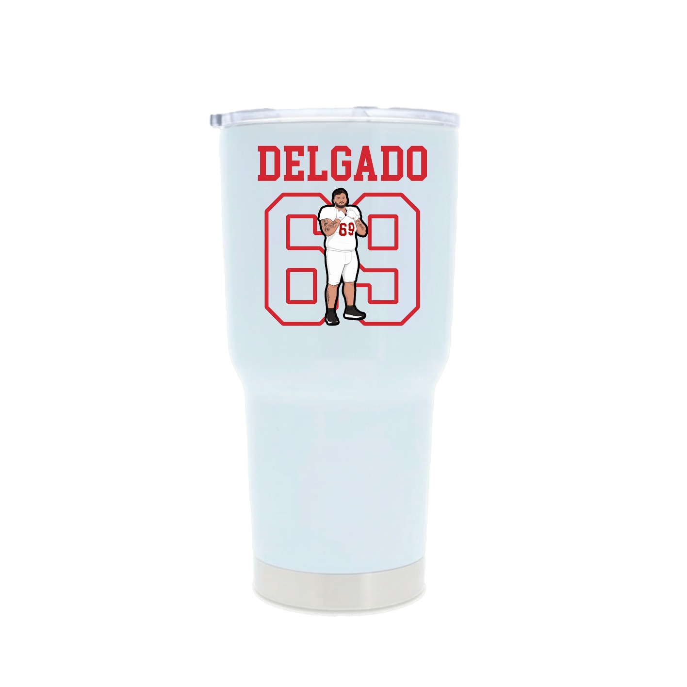 30oz Stainless Steel Tumbler — Shirsey in White