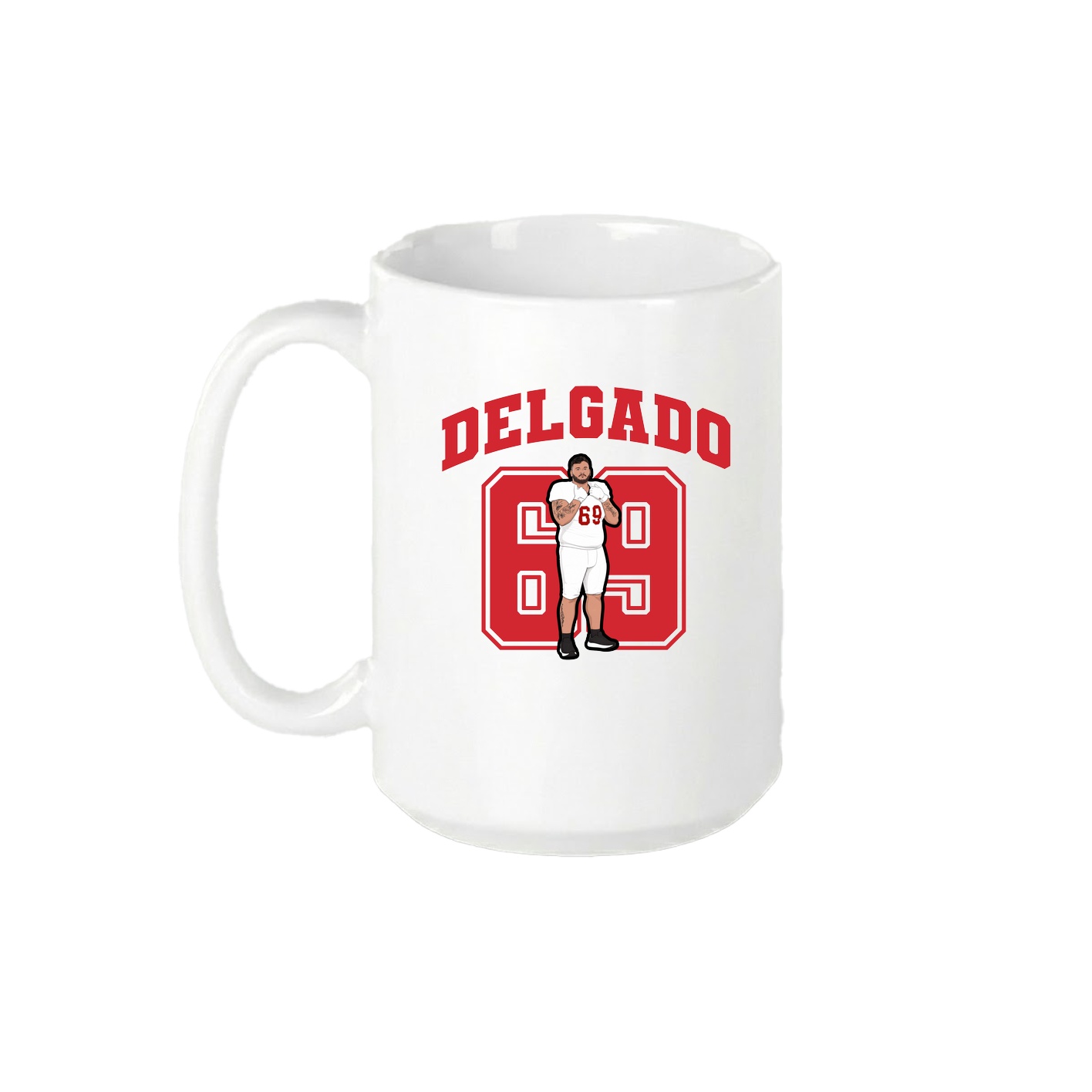 15oz Coffee Mug — Number in White