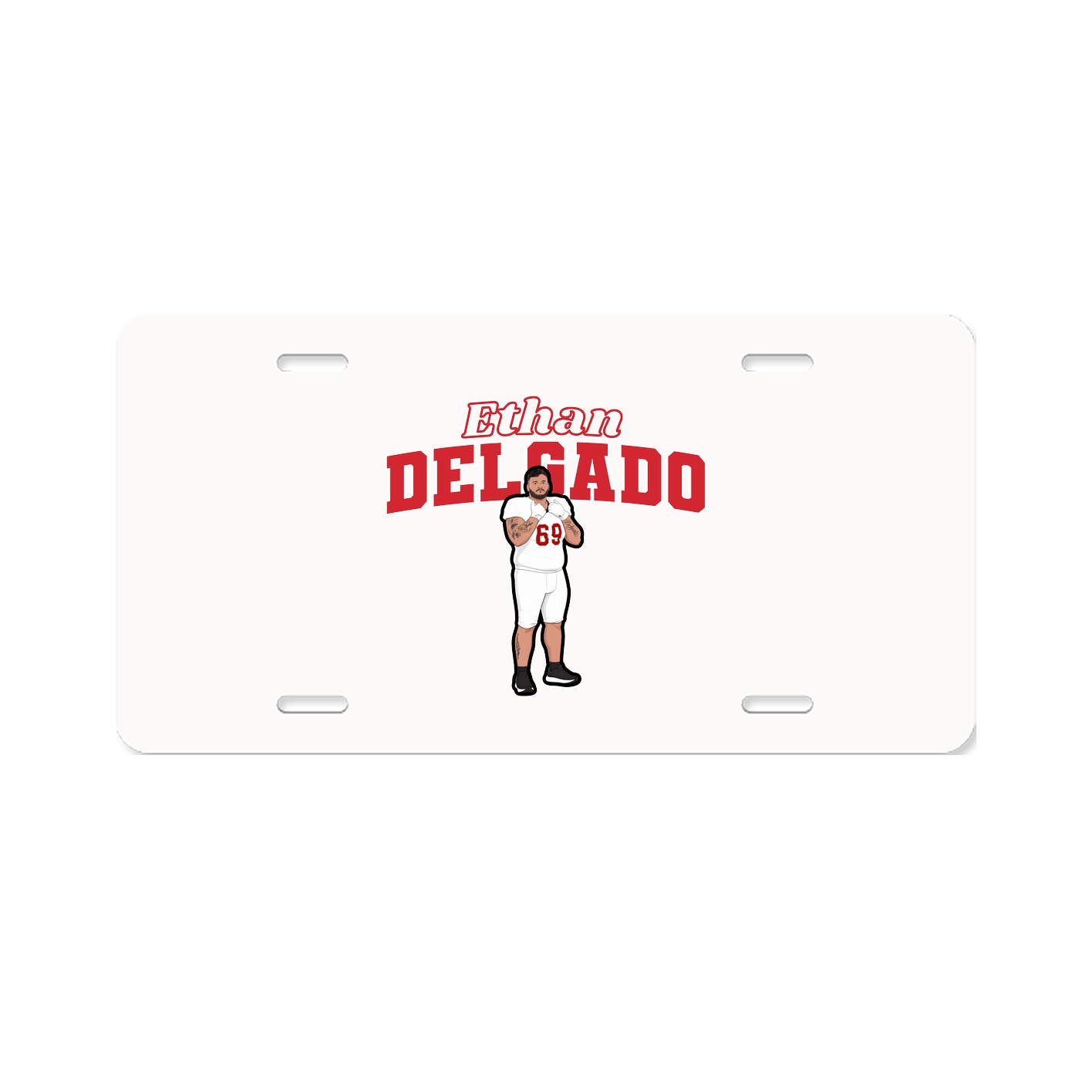 License Plate — Name Arch in Classic