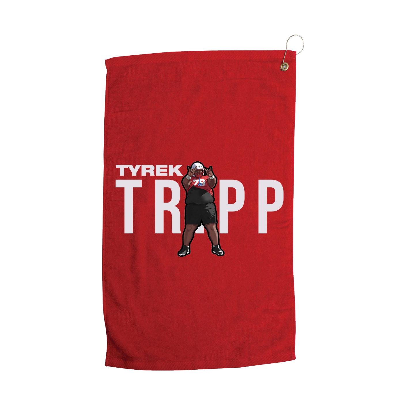Golf Towel — Player Name in Red