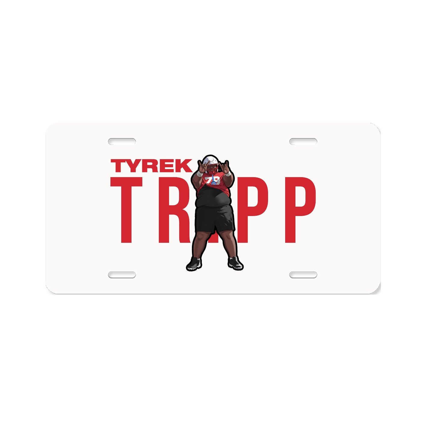 License Plate — Player Name in Classic