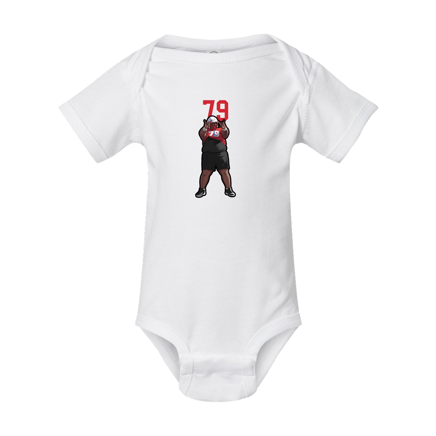 Baby Onesie — Number Top in White