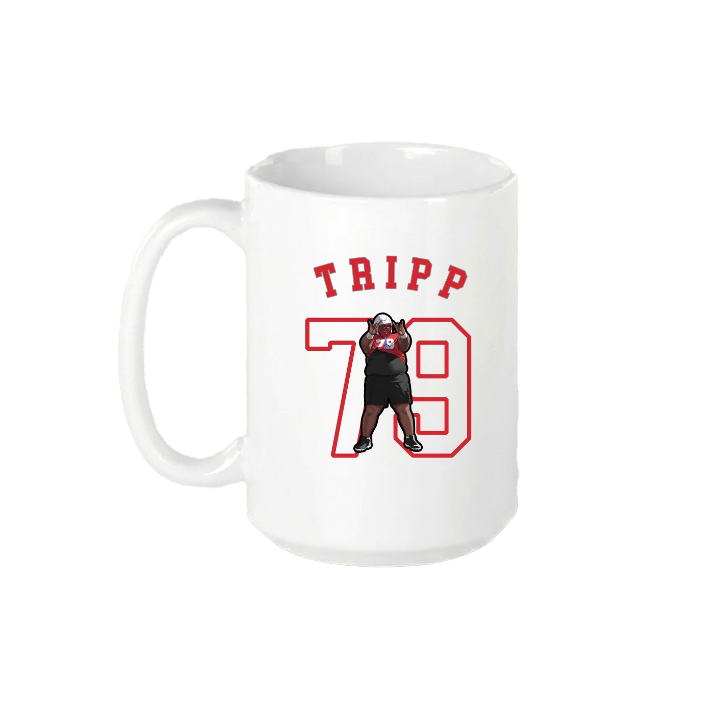 15oz Coffee Mug — Shirsey Arch in White