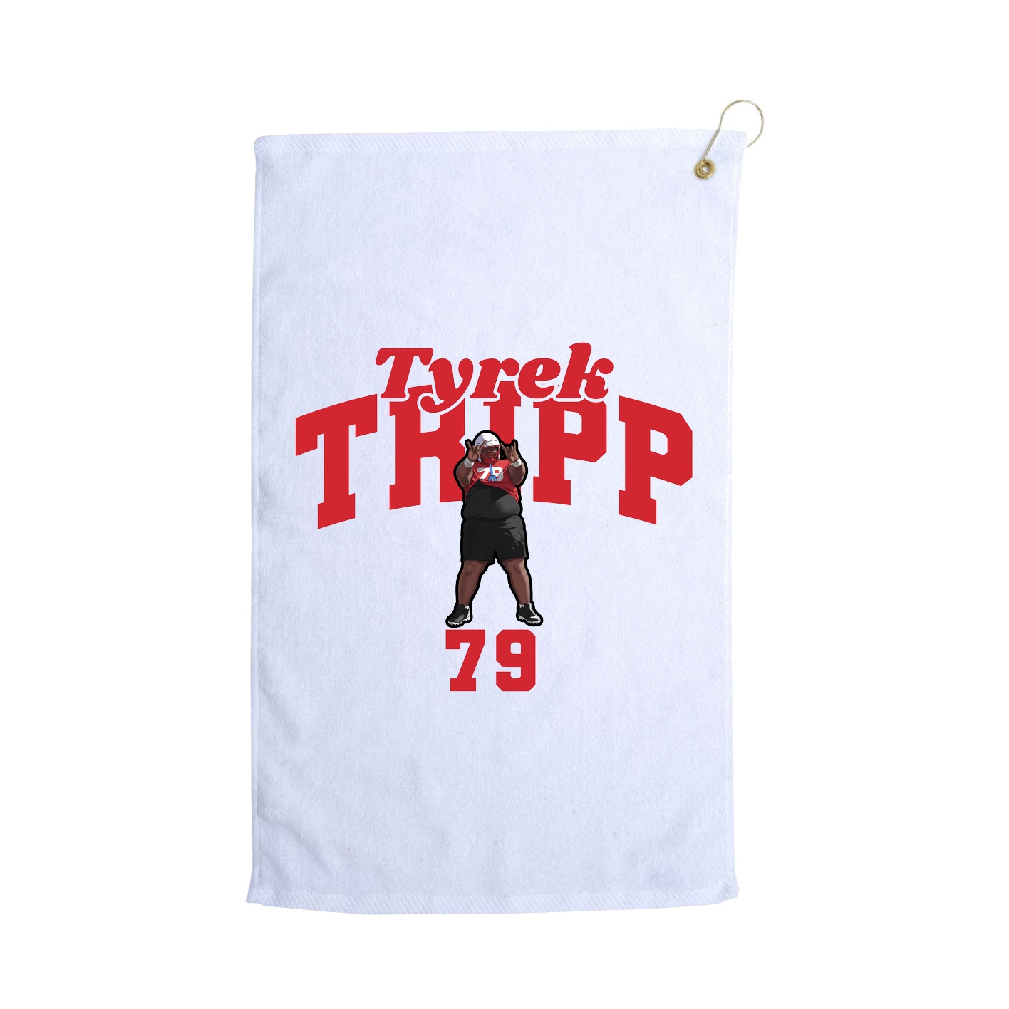 Golf Towel — Signature Arch in White