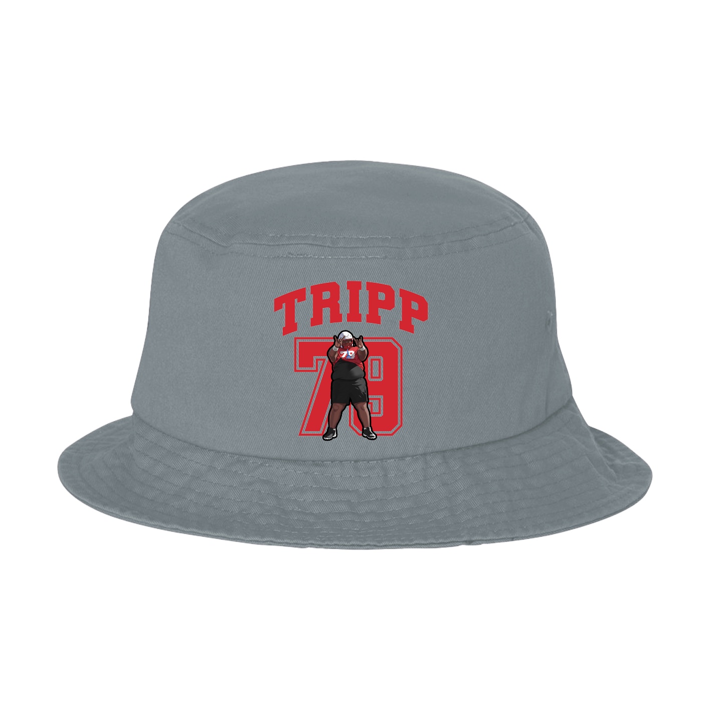 Bucket Cap — Number in Grey
