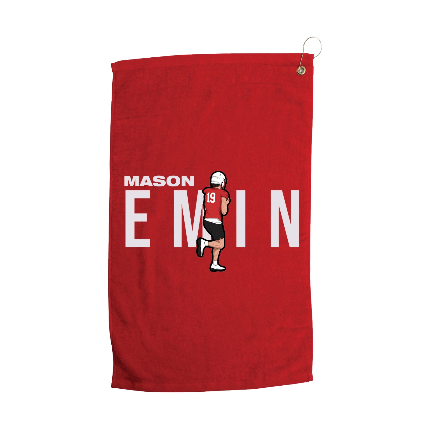 Golf Towel — Player Name in Red